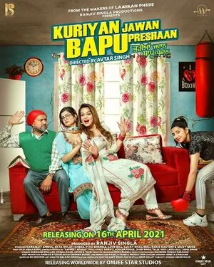 Kuriyan Jawan Bapu Preshaan 2021 Punjabi HD Poster Download - Filmyzilla